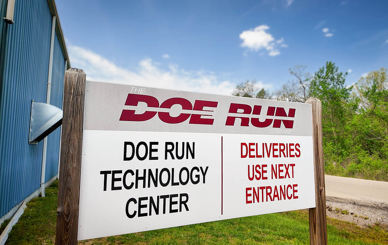 Sign outside of Doe Run's Technology Center in southeast Missouri.